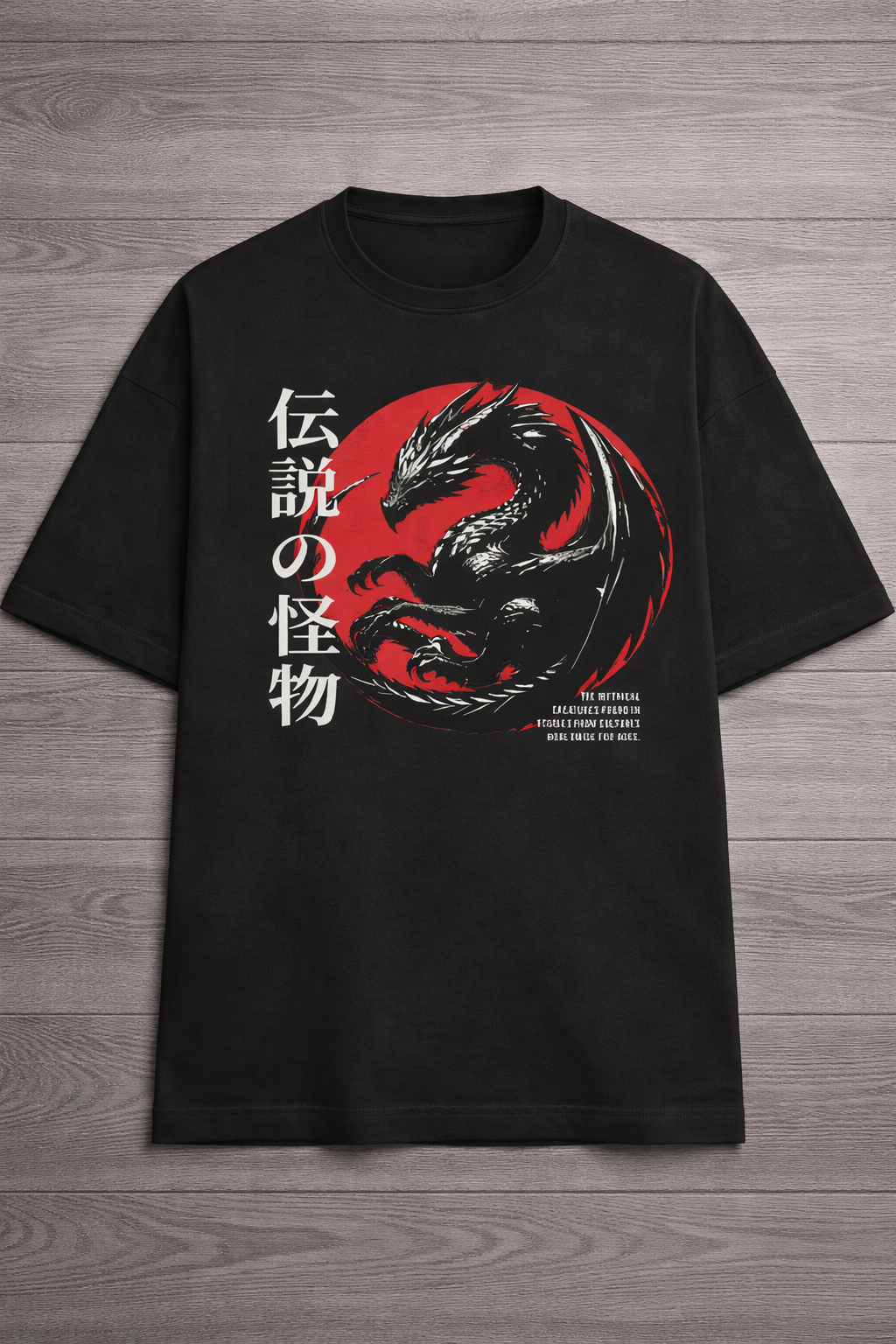 Black Dragon Oversized Tee - Image 3
