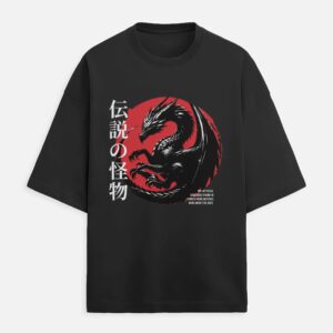Black Dragon Oversized Tee