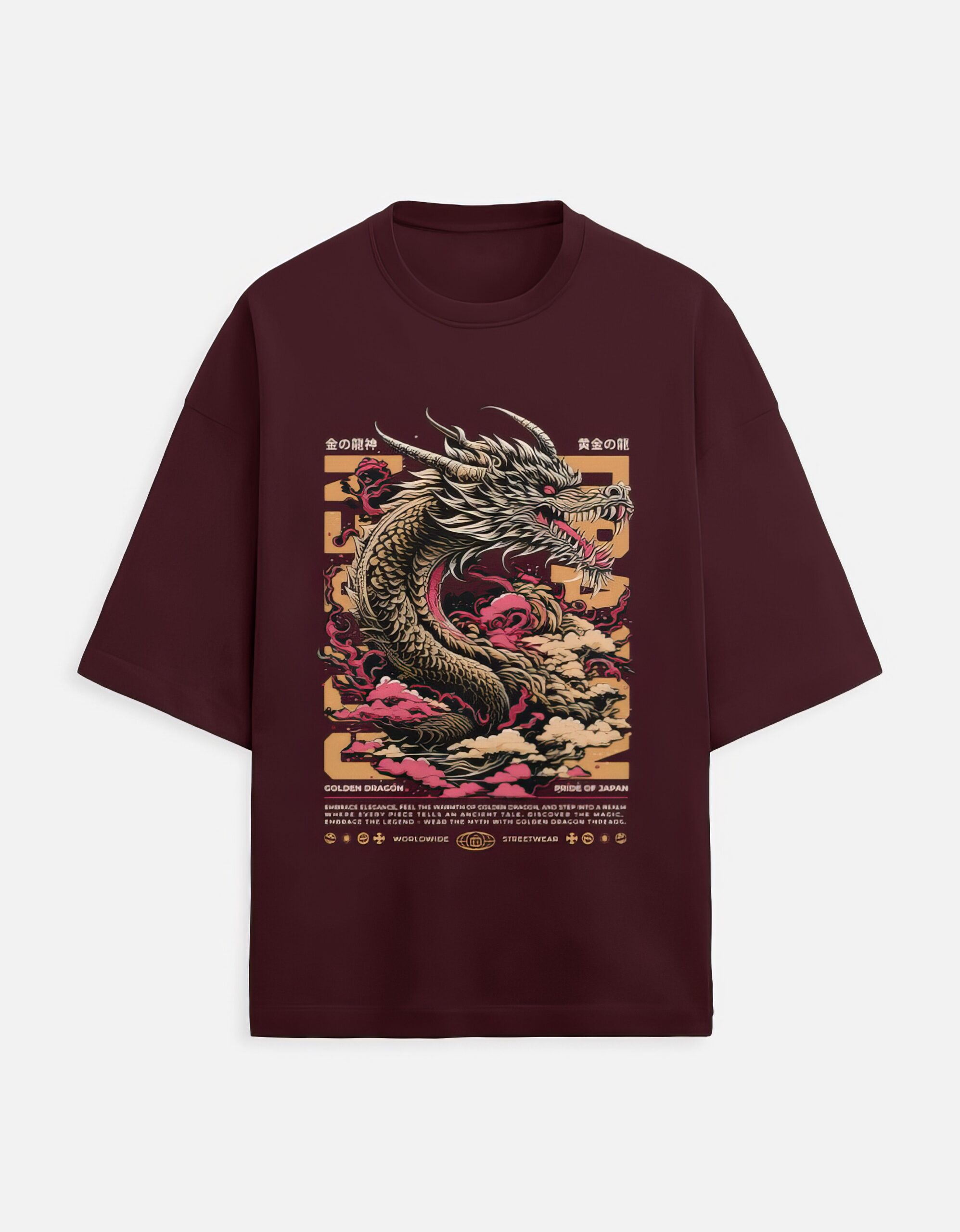 Yellow Dragon Oversized Tee