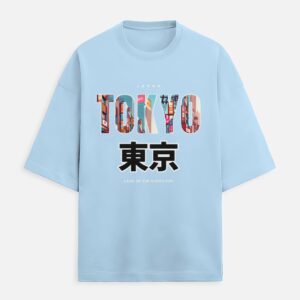 Tokyo Blue Oversized Tee
