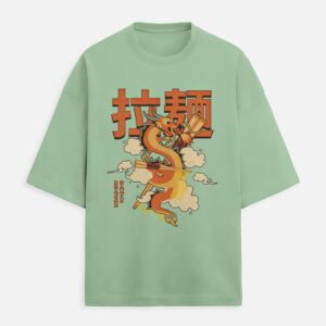 Orange Dragon Oversized Tee