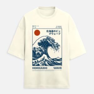 Hokkaido Wave Oversized Tee